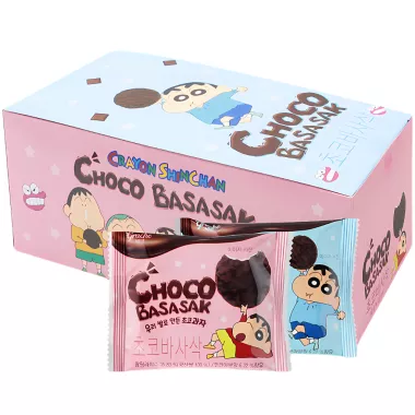 SAM KWANG FOOD Shinchan Chocolate Basasak Pie 4x18x12g KR