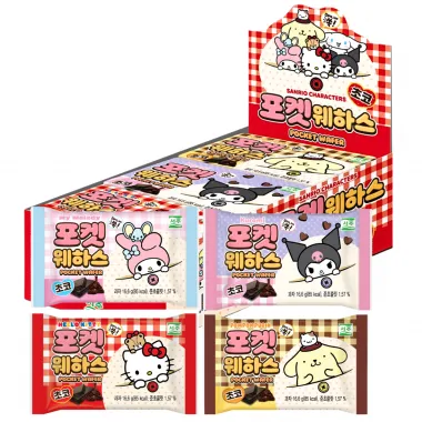 SEOJU SANRIO Hello Kitty Chocolate Pocket Wafer 126x16.6g KR