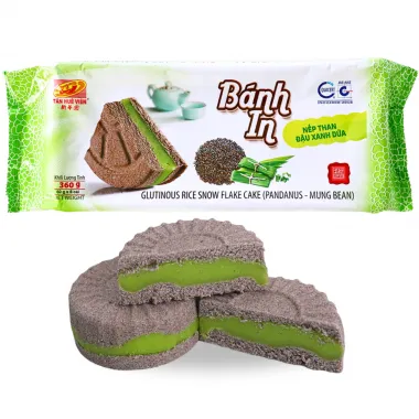 TAN HUE VIEN Glutinous Mung Bean Pandan In Cake 30x320g VN