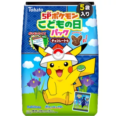 TOHATO Pokemon Chocolate Snack 5P 12x80g JP