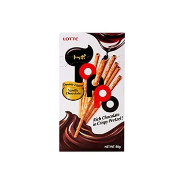 TOPPO Vanilla Pretzel Stick With Chocolate 40G
