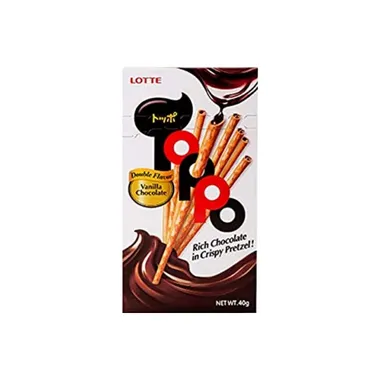 TOPPO Pretzel Vanilla & Chocolate Biscuit Stick 6x10x40g