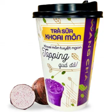 WANG CHA Instant Tea Cup Taro Flavor 24x100g VN