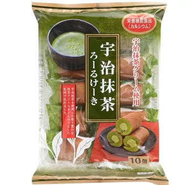 YAMAUCHI CONFECTIONERY Uji Matcha Roll Cake 9x3x140g JP